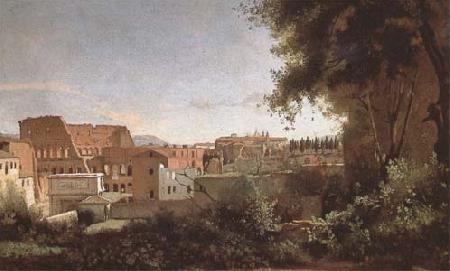 Jean Baptiste Camille  Corot View of the Colosseum from the Farnese Gardens (mk09) oil painting image